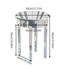 Modern Glass Mirrored Round Coffee Table Accent Side Table Italian Silver Tables