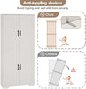 🔥Freestanding Storage Cabinet Kitchen Tall Storage Cupboard with Shelves 4 Tier