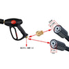 High Pressure 4Wheels Washer Surface Cleaning Machine/Sprayer Gun/Telescopic Rod