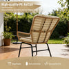 Outdoor PE Wicker Conversation Set with Cushions