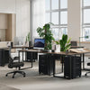 Mobile Filing Cabinet, File Cabinet with 3 Drawers Lockable Documents Storage