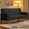 Sofa Bed, Multipurpose Fabric Sofa Bed, 3-Seater Fabric Upholstered Sofa Bed