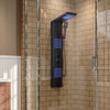 Thermostatic Shower Panel Column Tower With Body Jets Twin Head Bathroom Shower