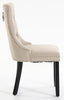 Plush Velvet Dining Chairs with Knocker 1 2 4 6 Black Grey Beige Stud Detailing