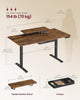 Electric Standing Desk, Height Adjustable Desk, 140 X 70 Cm, Flexible Mo