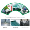 8x8 FT Peak Roof Steel Storage Shed, Pre-drilled Steel Panels, Outdoor Tool Shed