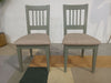 DFS Sloane Painted Acacia Set of 2 Dining Chairs RRP £499