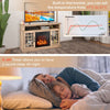 2000W Electric Fireplace Insert Fireplace TV Stand for TVs up to 55 Inch Natural