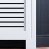 White Radiator Cover Cabinet Furniture MDF Wood Horizontal Grill Shelf - X Large
