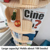 2-5 Tier Rotating Bookshelf 360 Display Floor Standing Bookcase Storage Rack