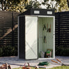 4ft x 3ft Outdoor Storage Shed Steel Garden Sheds Small Tool House with Door