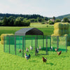 Large Iron Walk-in Chicken Run Coop Cage Hens Rabbit Dogs Ducks Chickens Poultry