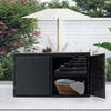 400 Litre PE Wicker Shed Waterproof Outdoor Garden Storage Box Furniture Utility