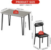 Dining Table Set with 2/4 Chairs, Modern Design for Kitchen, Home, Patio, Garden