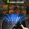 Air Fryer 5L Digital Large Transparent Multifunction Oven Cooker 1800W Oil Free
