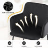 4Pcs Velvet Bar Stools Kitchen Breakfast Stool Seat Height 65cm Black