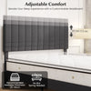 King Size Linen Fabric Bed Frame-Grey