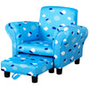 Kids Armchair Children Sofa Set with Footrest Toddler Padding Couch