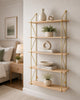 5 Tier Metal Wire Wall Floating Shelves Decoration Storage Shelf Living Room