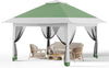 12x12FT Pop-Up Canopy with Mosquito Netting Outdoor Patio Canopy Tent Waterproof