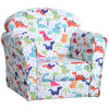 Kids Armchair Toddler Sofa Foam Filled Upholstered Couch Dinosaur
