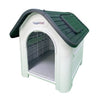 Plastic Dog Kennel HugglePets Weatherproof Pet House In & Outdoor Animal Shelter