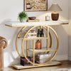 Console Table, 105cm Industrial 4-Tier Entryway Sofa Table for Living Room,Foyer