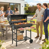 Charcoal Grill, Charcoal BBQ Grill with Foldable Shelves