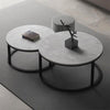 Perfect Double Nested Coffee Table Set Marble Nesting Sofa SideTable Living Room