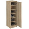 Modern Wooden Narrow 1 Door Hallway Shoe Storage Cabinet Unit Organiser Wood