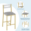 3-Piece Dining Table Set with Storage Shelves,Kitchen Table with 2 Padded Chairs