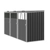 LARGE Triple Wheelie Bin Storage Metal Store Cover Garden Rubbish Dustbin 3 Shed