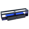 TV Stand Cabinet With LED Lights Up to 80in TV, TV Unit with Shelves and Drawers