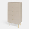 OHS Ribbed Bedside Table Cabinet 3/4/5/6 Draw Nightstand Side Board