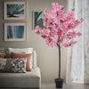 6ft Artificial Blossom Fake Cherry Tree Potted Plant Flower IndoorOutdoor 180CM