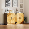 31.5in Sideboard Buffet Cabinet Storage Cupboard with Doors Adjustable Shelves