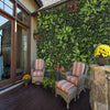 Fake Plant Tiles Wall Panel Artificial Grass ExLarge Foliage Hedge Mat DIY Decor