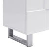 Aspen High Gloss Shoe Cabinet With 2 Doors 1 Drawer In White