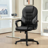 Executive Office Chair High Back Computer Chair with Armrests Black