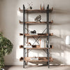 Industric 5 Tiers Book Shelf Bookcase Storage Cabinet Display Dining Living Room