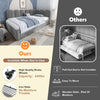 3FT SINGLE DAYBED PANEL PLUSH VELVET UPHOLSTERED SOFA BED WITH TRUNDLE GUEST BED