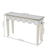 Mirrored Console Table Luxury Freestanding Sofa Side Table for Corridors Lobbies
