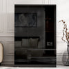 High Gloss 3 Door 2 Drawers Wardrobe With Shelves Storage Bedroom Furniture