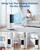 LEENON 9L Portable Air Conditioner, Air Cooler Fan with 3 Speeds, 35dB Quiet Coo