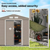 Garden Shed Storage Large Yard Store Sliding Door Metal Roof Tool Box