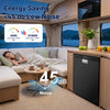 65L Built-In Refrigerator, Dual-Zone Compressor Fridge & Freezer Suitable for RV