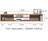 Pmnianhua Floating TV Unit, 55'' Wall Mounted TV Cabinet, Floating Shelves