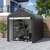 5x7ft Garden Shed Storage Shelter Bicycle Tent Bike Log Store Equipment Cover UK