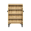 Modern Wood Shoe Cabinet with 2 Doors & Adjustable Shelves 95x60x34.5cm