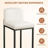 Modern Bar Stools Set of 2, Upholstered Counter Height 24.8" Bar Stools
